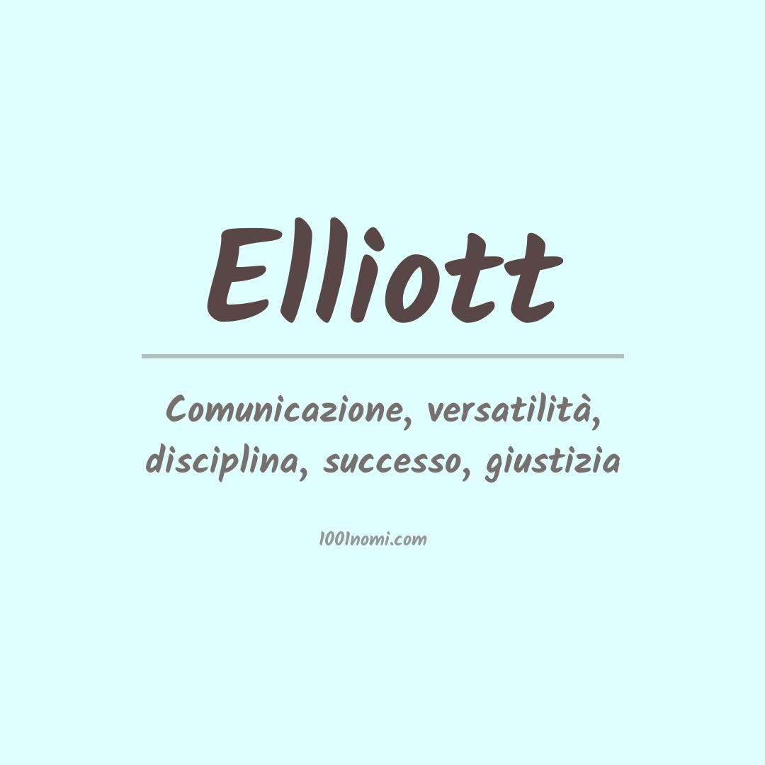 Significato del nome Elliott