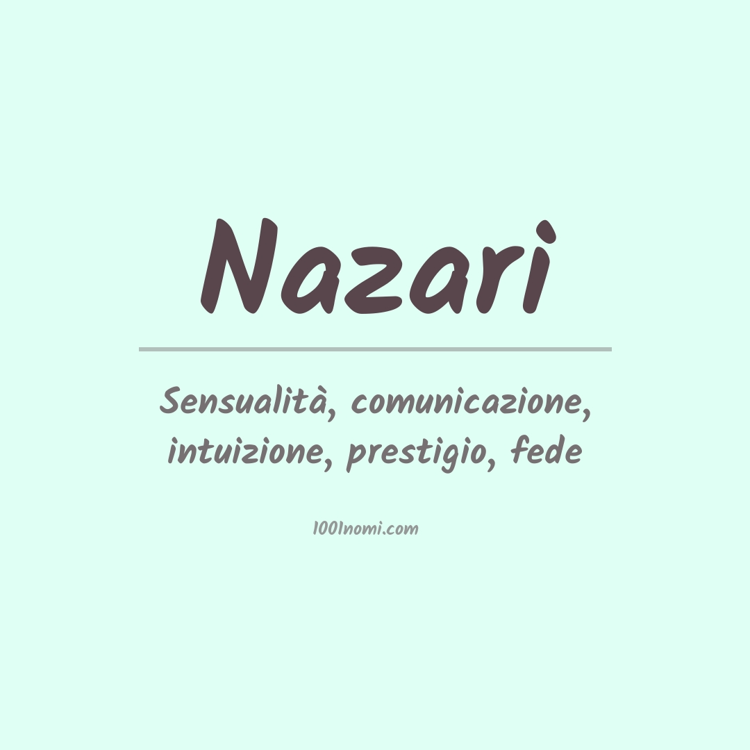 Significato del nome Nazari
