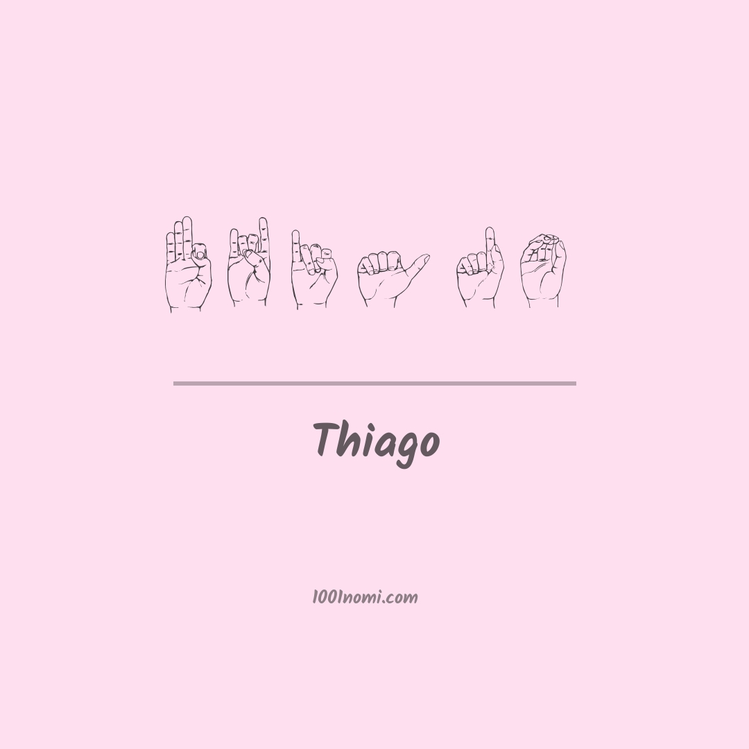 Thiago nella lingua dei segni