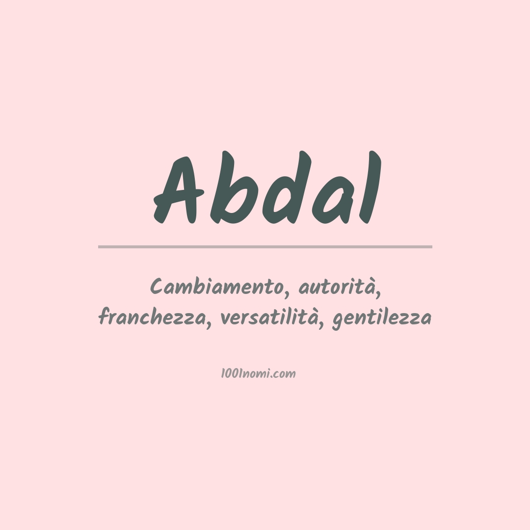 Significato del nome Abdal