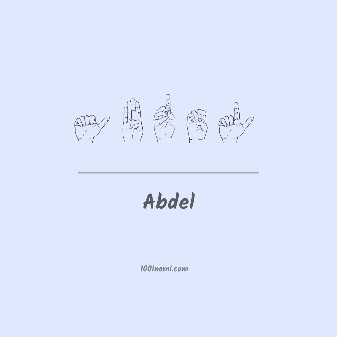 Abdel nella lingua dei segni