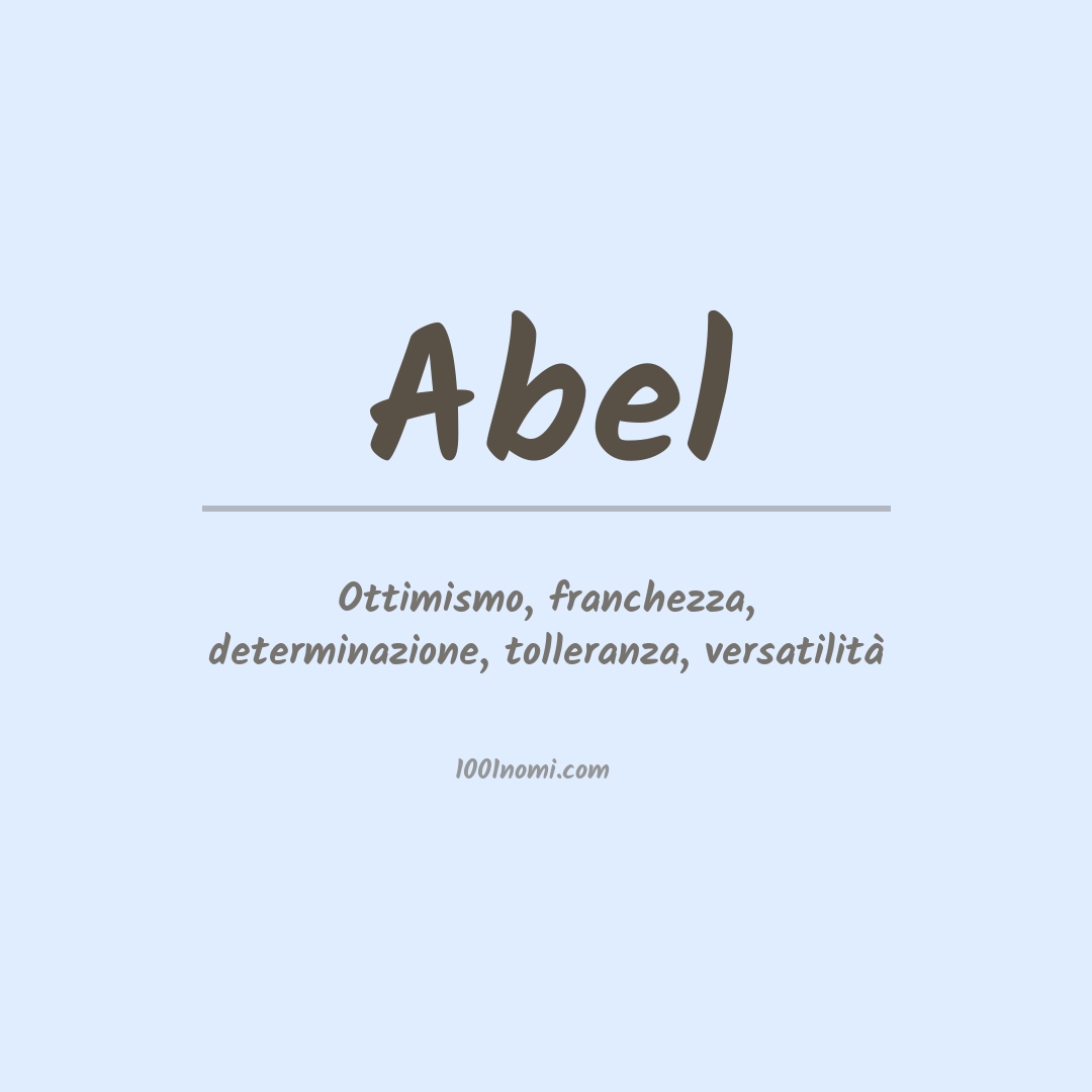 Significato del nome Abel