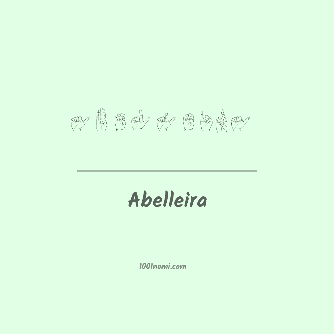 Abelleira nella lingua dei segni