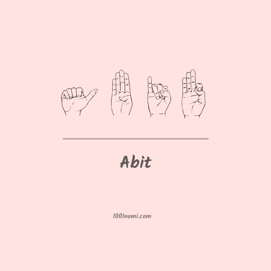 Abit nella lingua dei segni