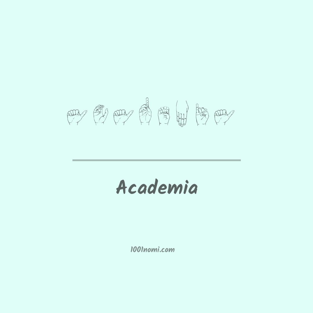 Academia nella lingua dei segni