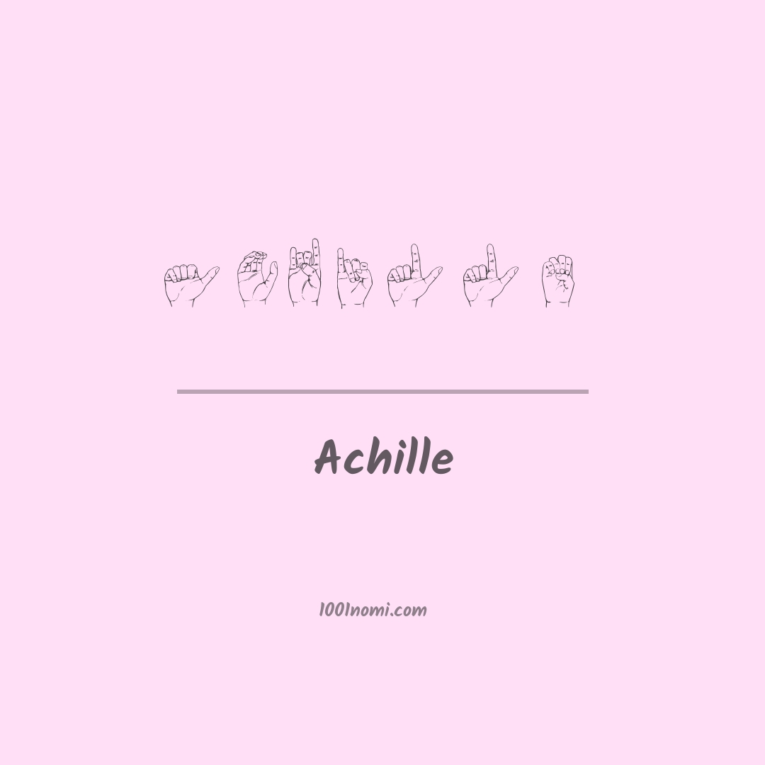 Achille nella lingua dei segni