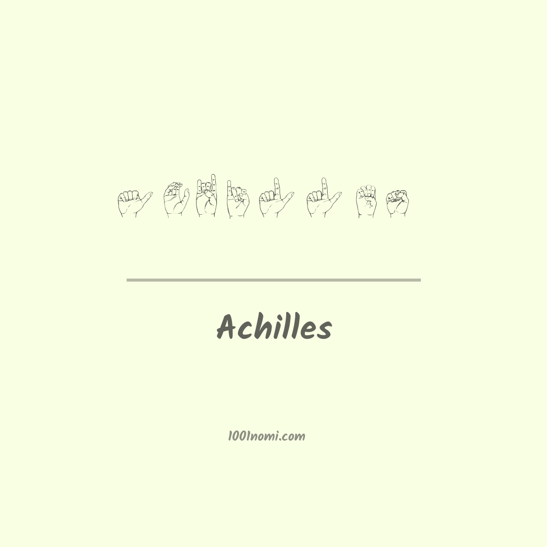 Achilles nella lingua dei segni