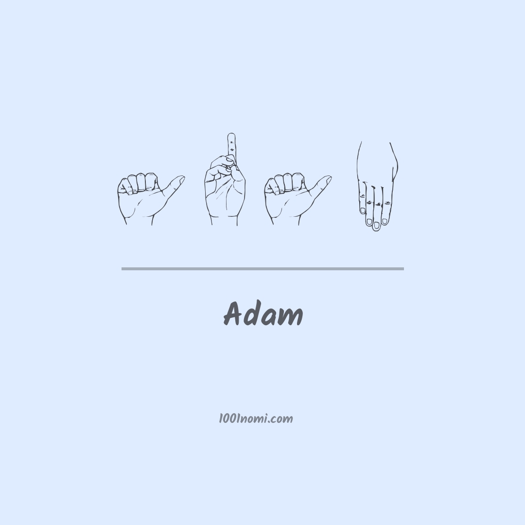 Adam nella lingua dei segni