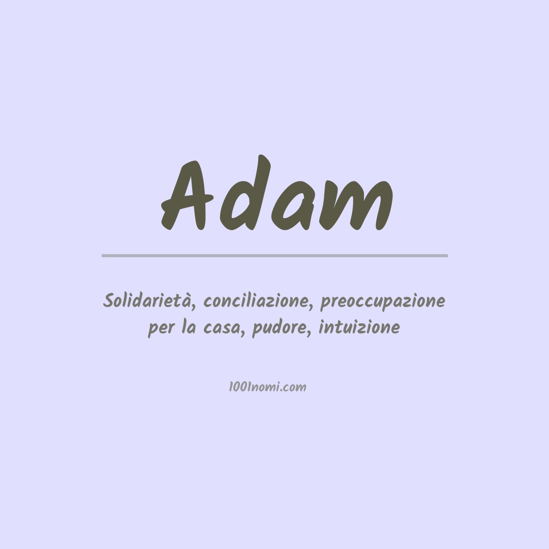 Significato del nome Adam
