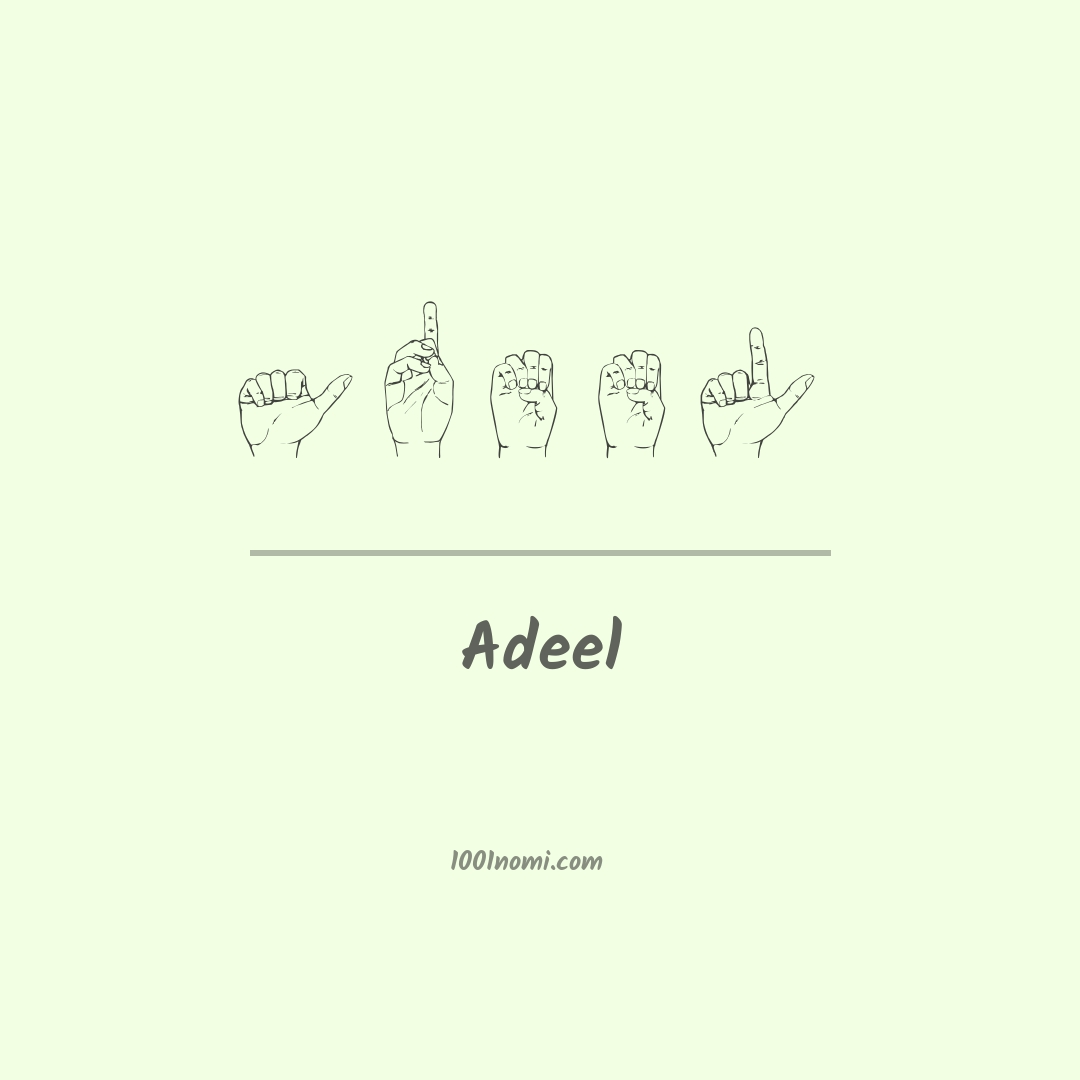 Adeel nella lingua dei segni