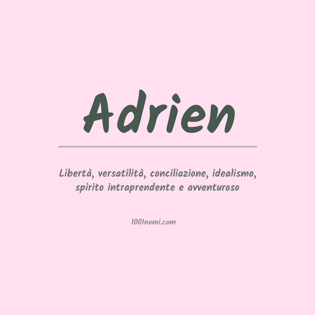 Significato del nome Adrien