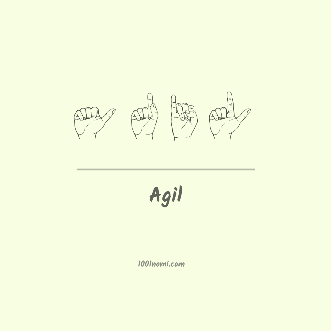 Agil nella lingua dei segni Agil nella lingua dei segni