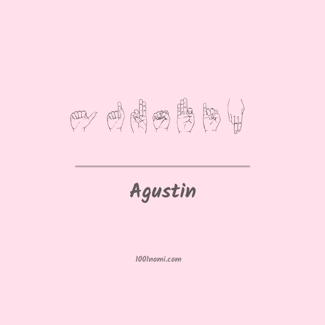 Agustin nella lingua dei segni