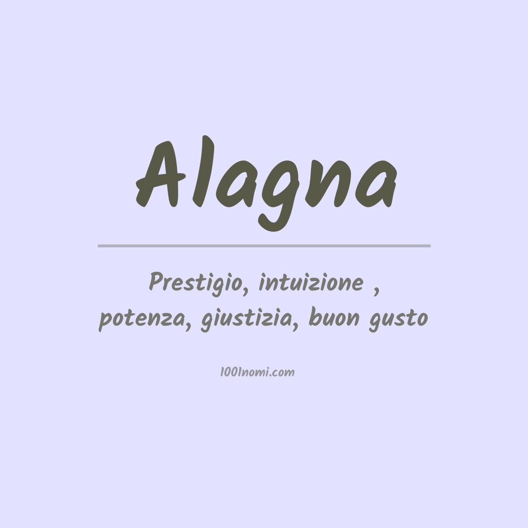 Significato del nome Alagna