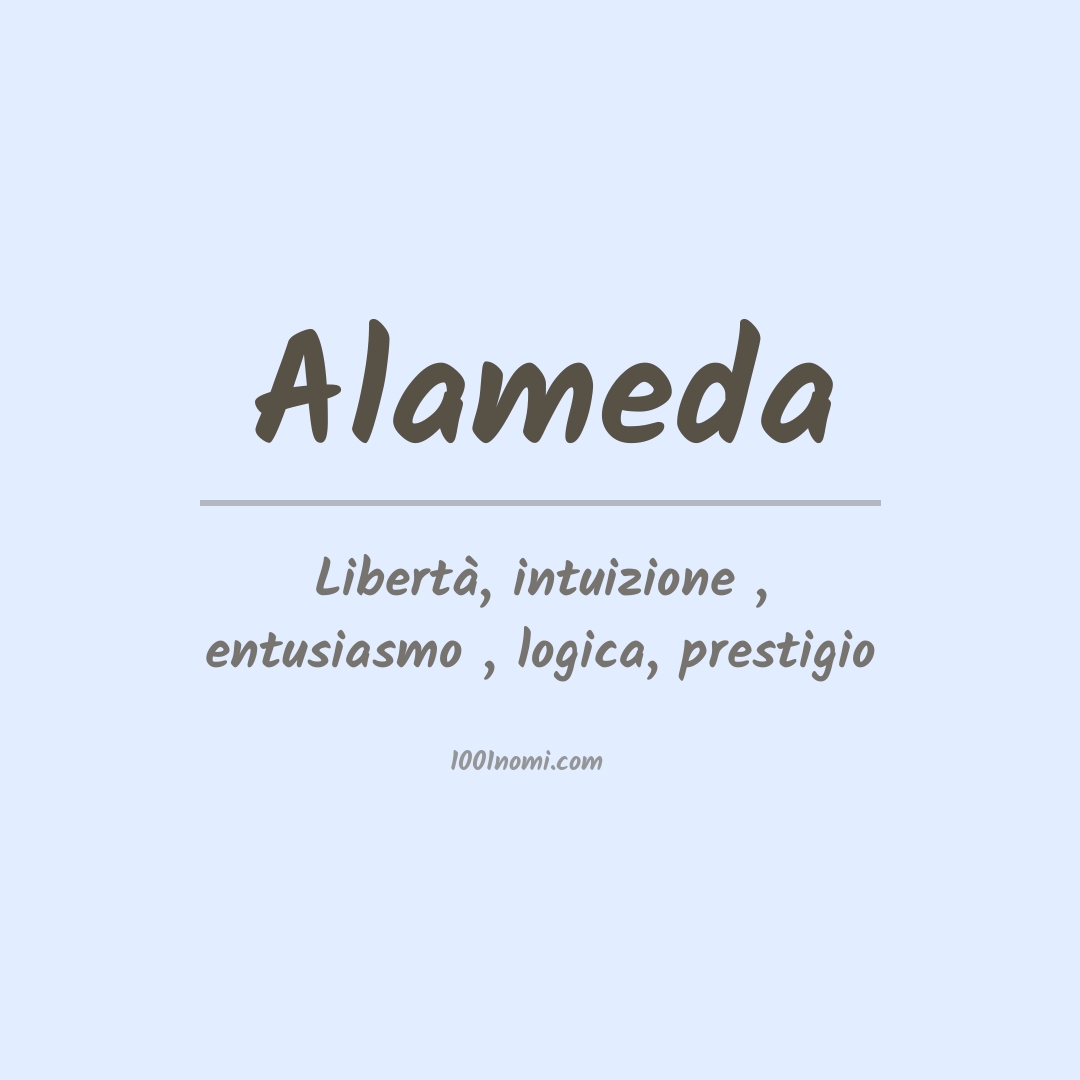 Significato del nome Alameda