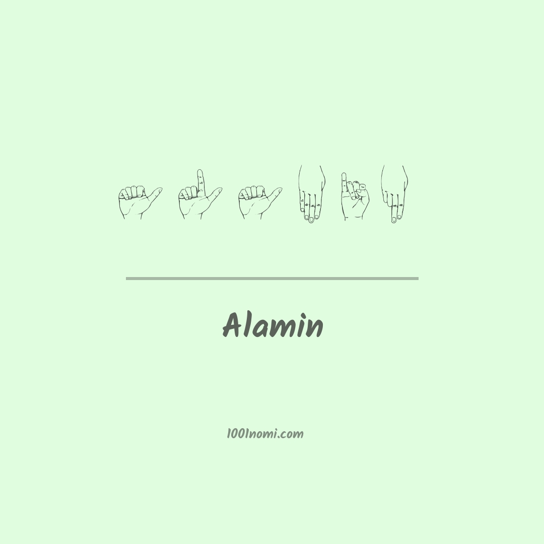 Alamin nella lingua dei segni