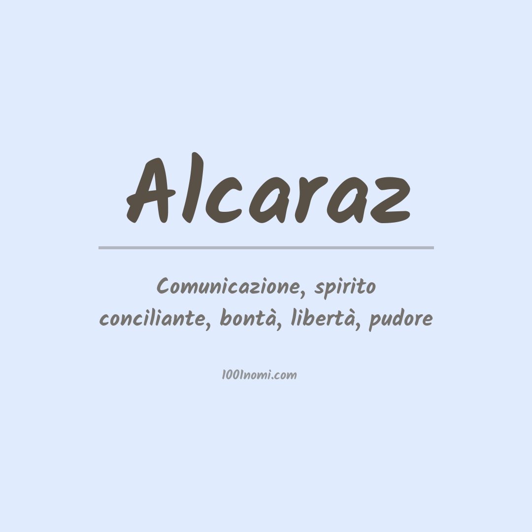 Significato del nome Alcaraz