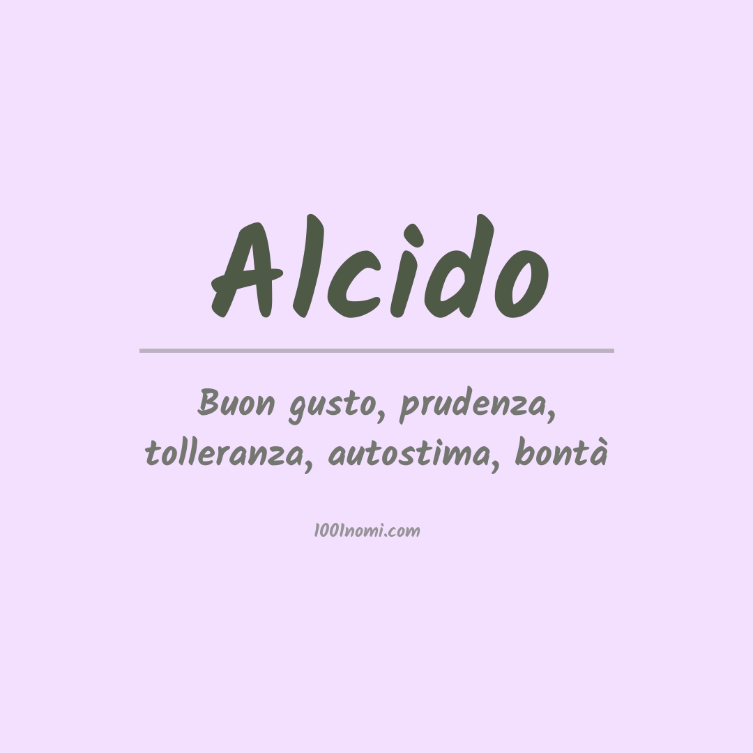 Significato del nome Alcido Significato del nome Alcido