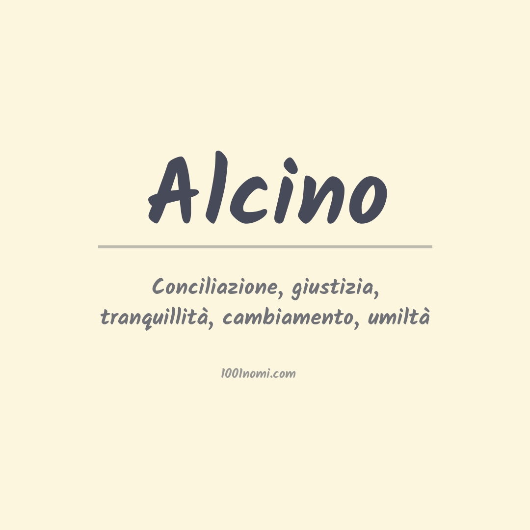 Significato del nome Alcino