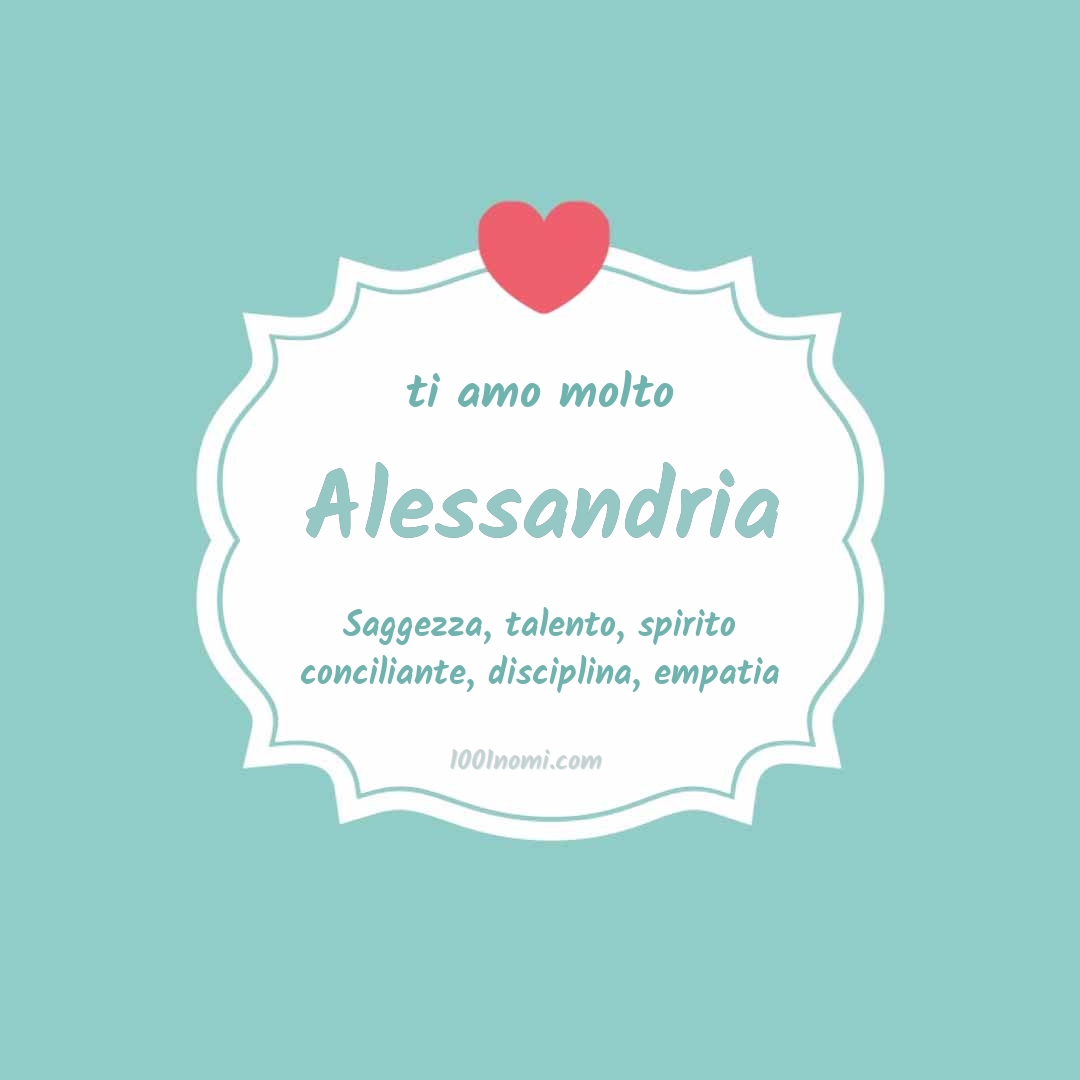 Ti amo molto Alessandria