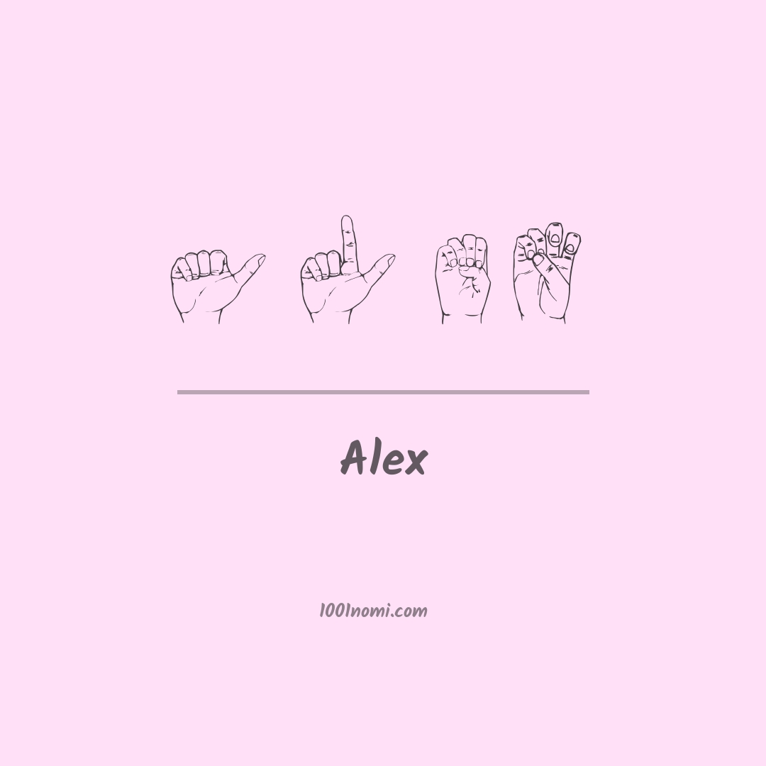 Alex nella lingua dei segni