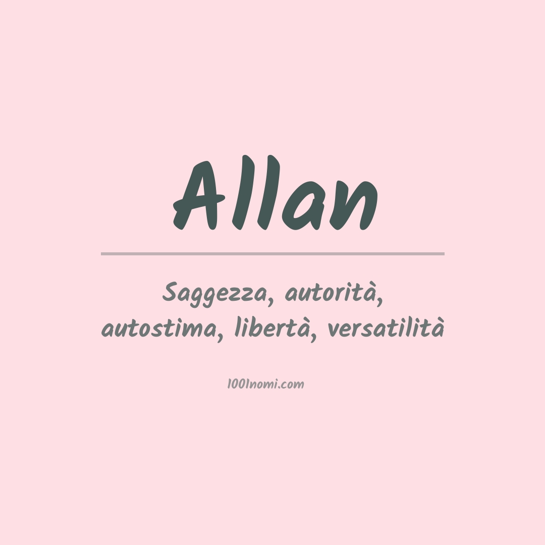 Significato del nome Allan