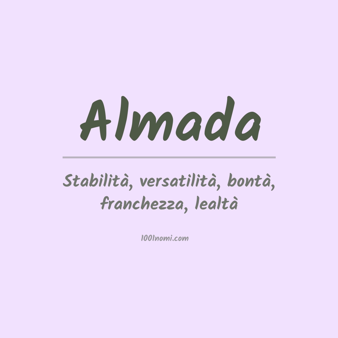 Significato del nome Almada