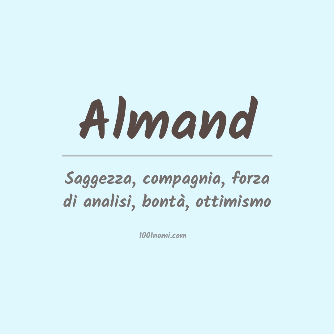 Significato del nome Almand