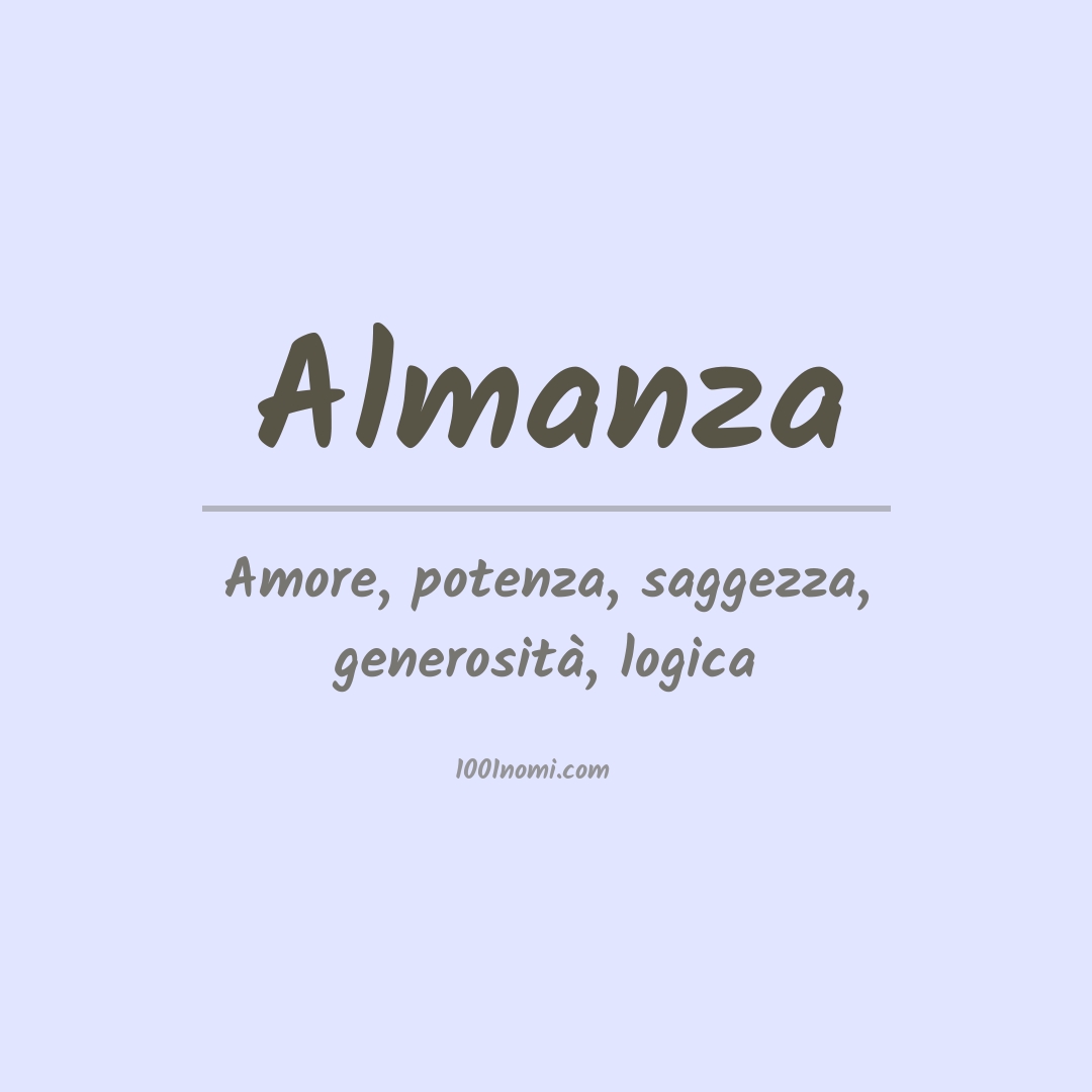 Significato del nome Almanza