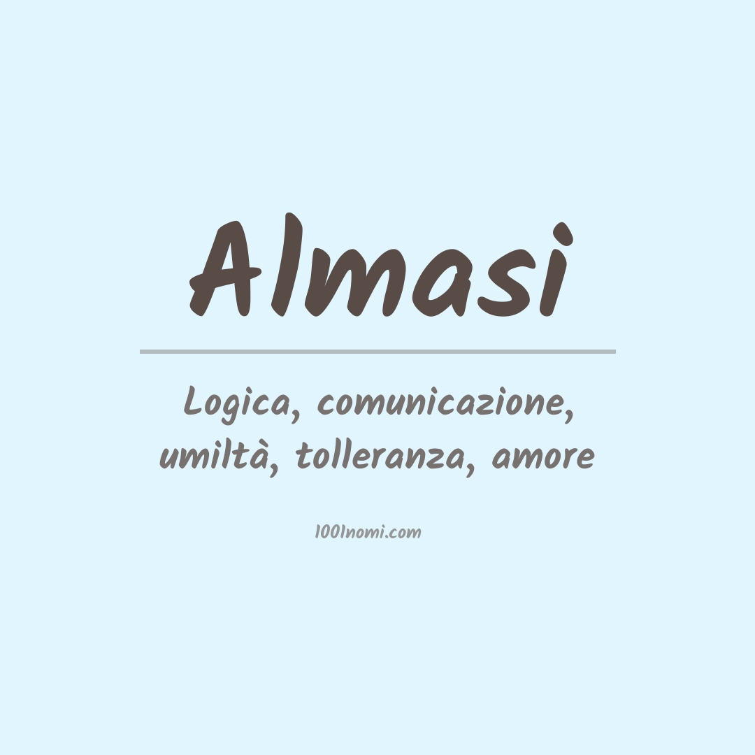 Significato del nome Almasi