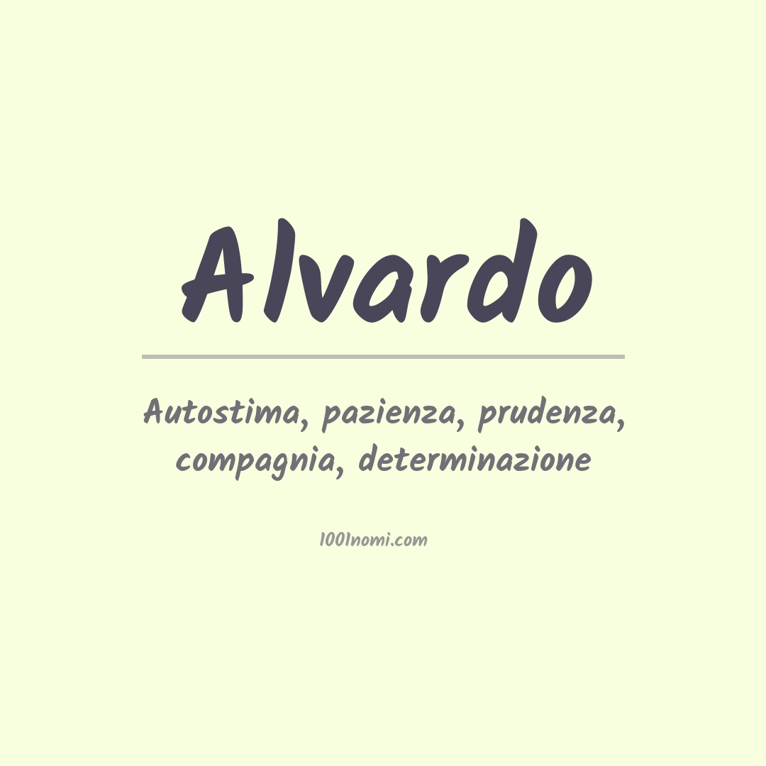 Significato del nome Alvardo