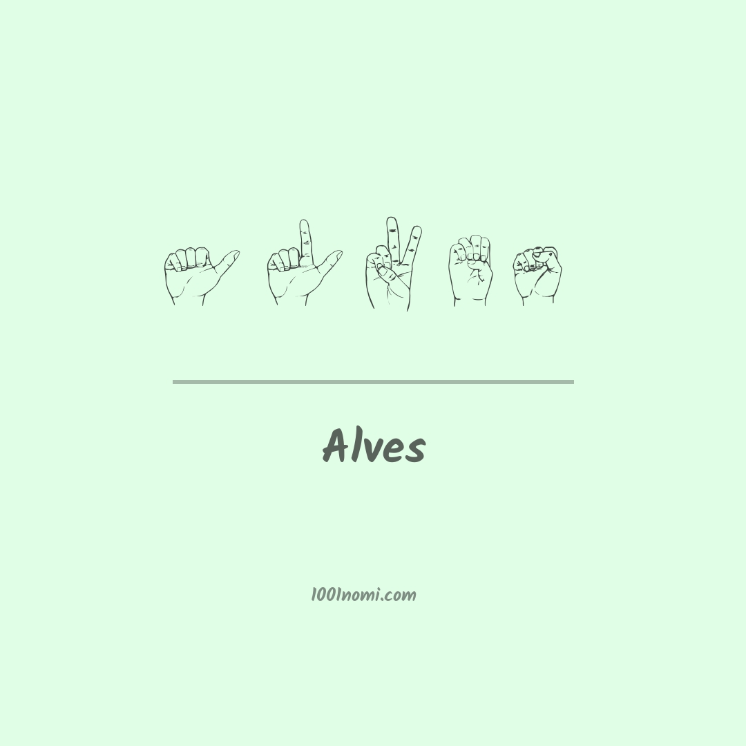 Alves nella lingua dei segni
