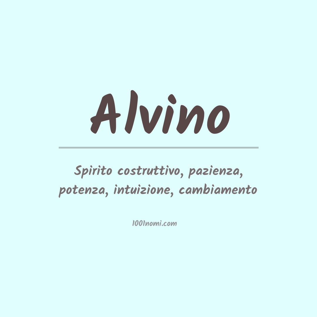 Significato del nome Alvino