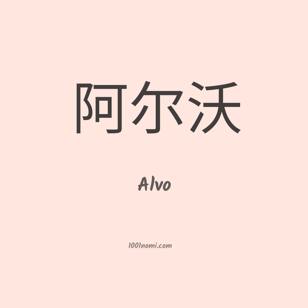 Alvo in cinese Alvo in cinese