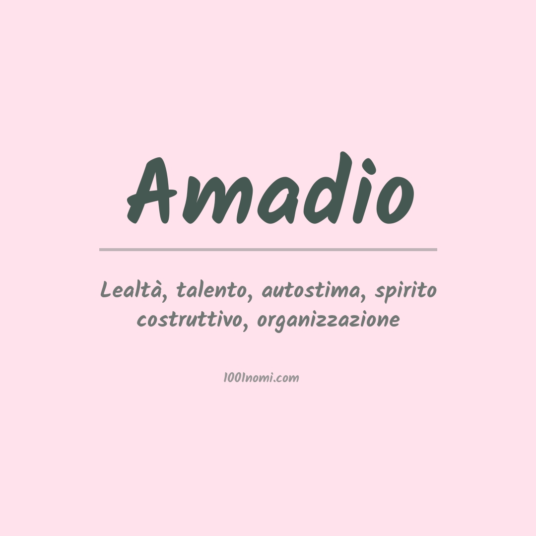 Significato del nome Amadio