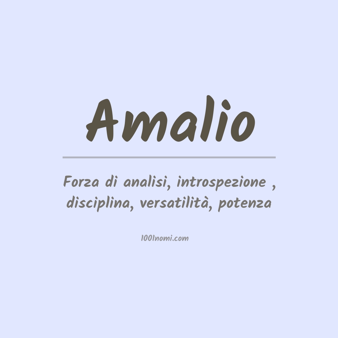 Significato del nome Amalio