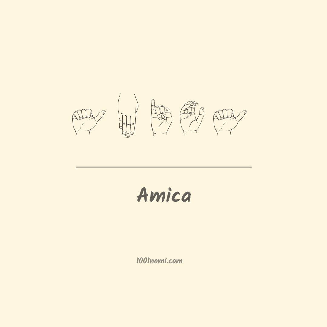 Amica nella lingua dei segni Amica nella lingua dei segni