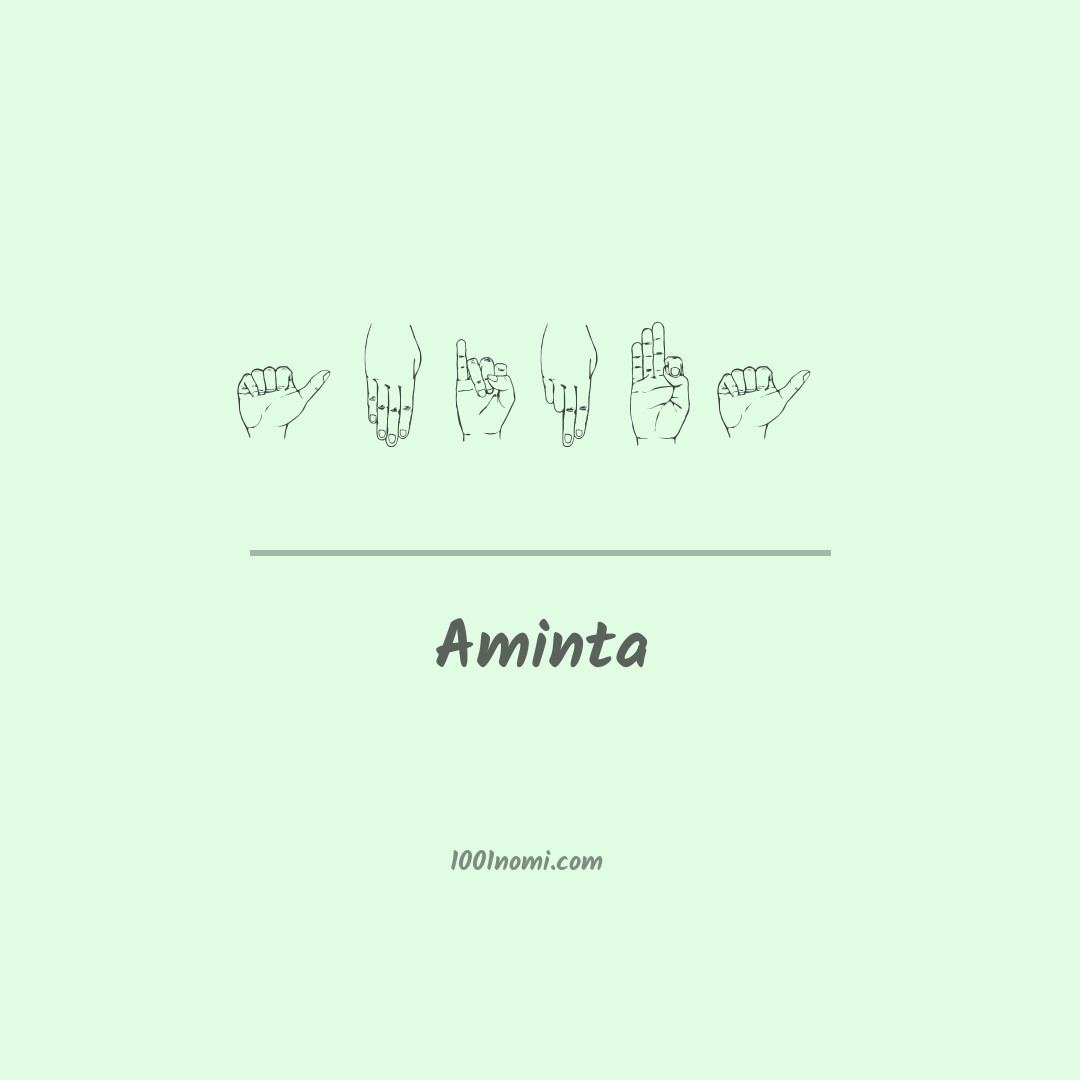 Aminta nella lingua dei segni