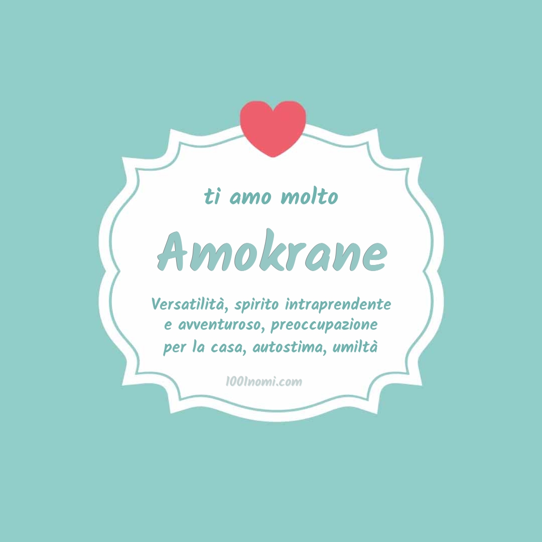 ti amo molto Amokrane Ti amo molto Amokrane