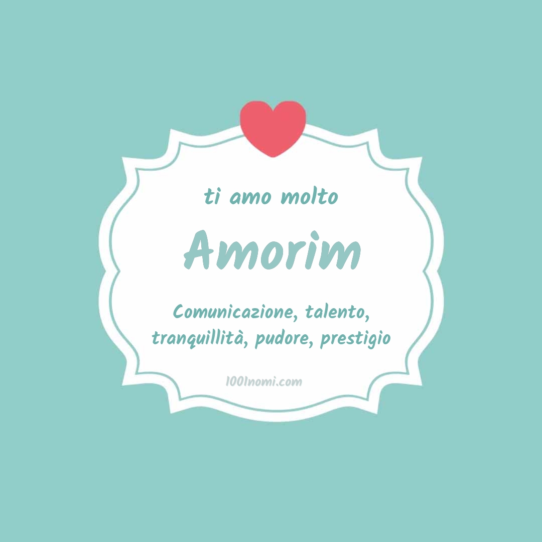 ti amo molto Amorim Ti amo molto Amorim