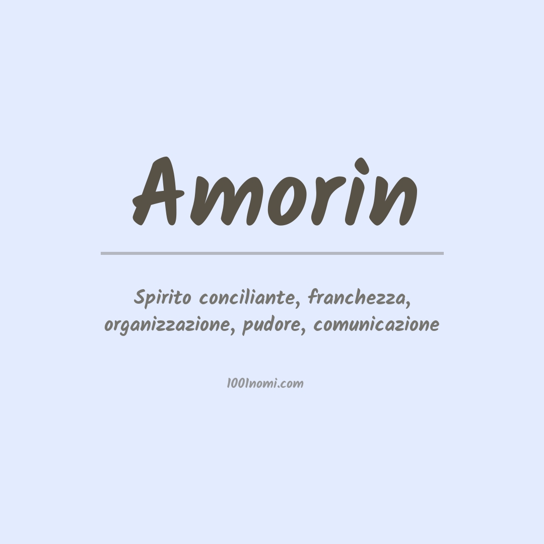 Significato del nome Amorin Significato del nome Amorin