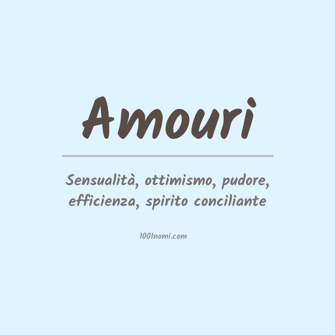 Significato del nome Amouri Significato del nome Amouri