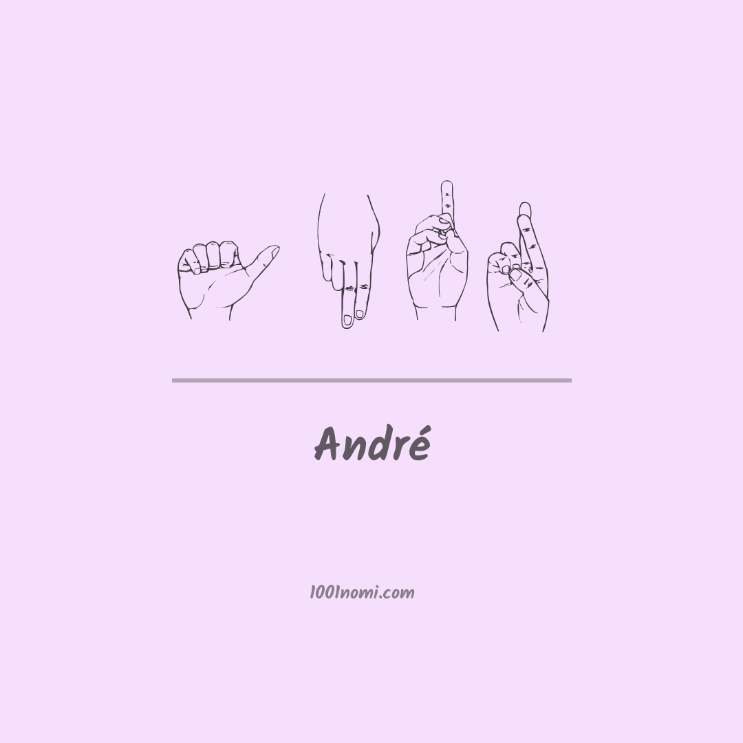 André nella lingua dei segni