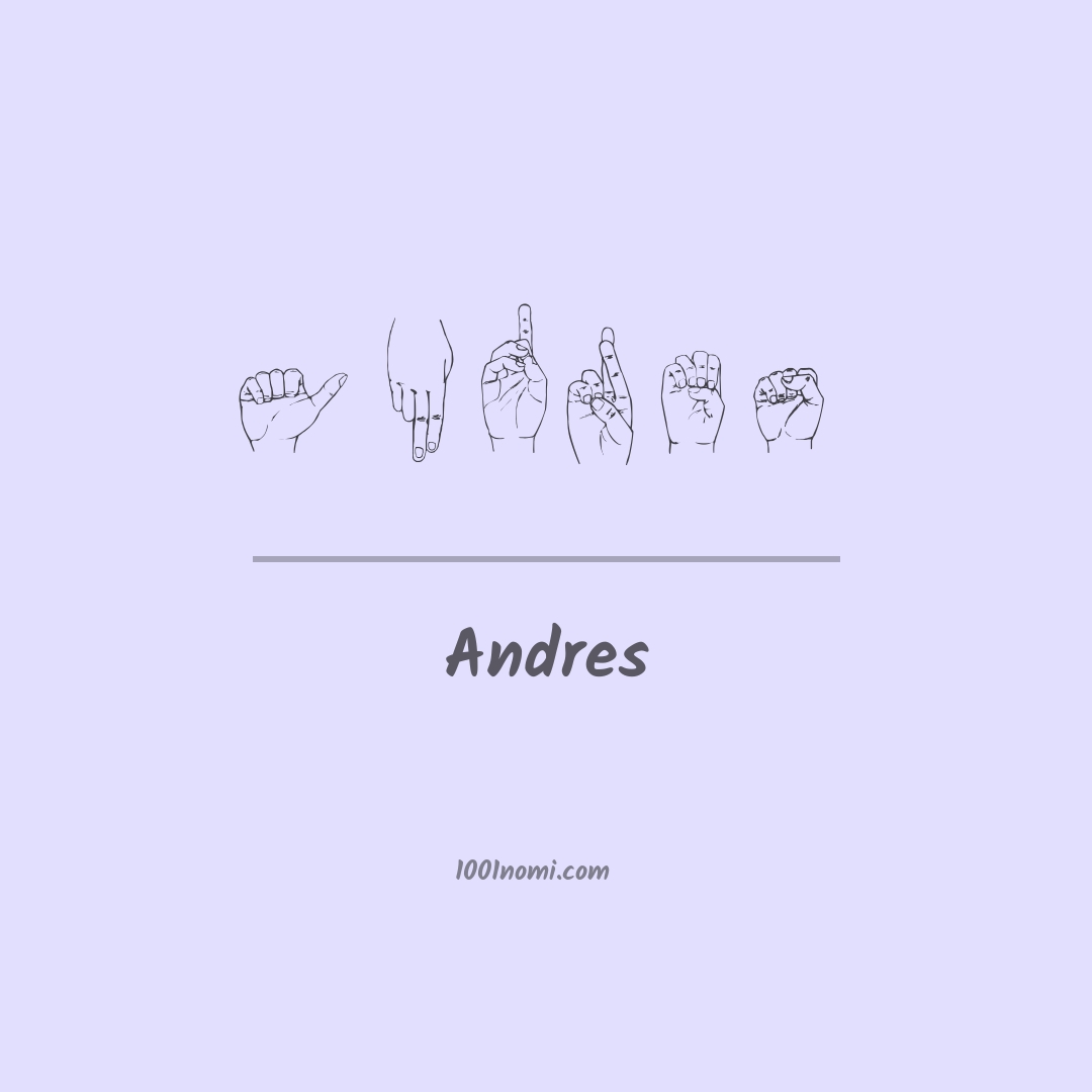 Andres nella lingua dei segni