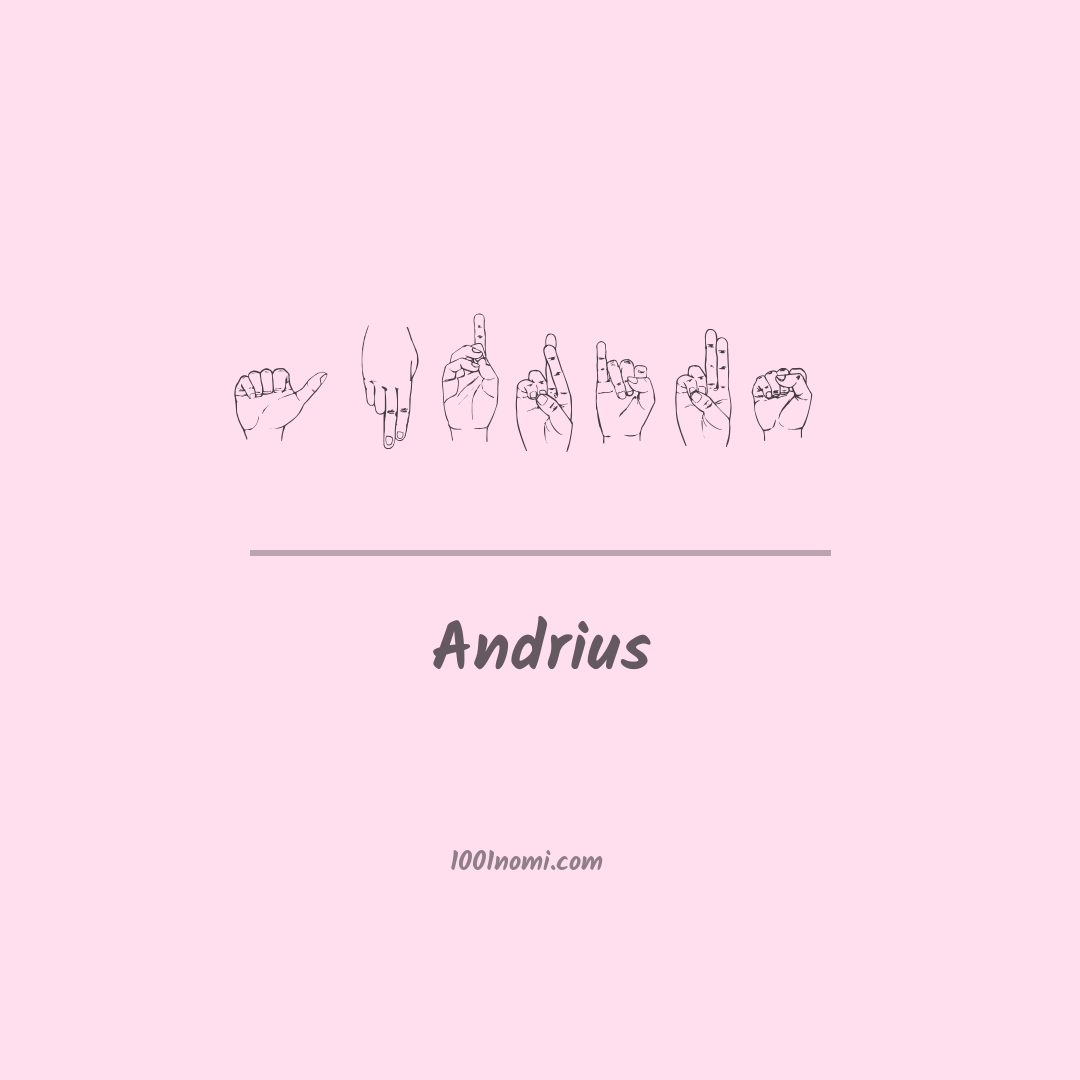 Andrius nella lingua dei segni Andrius nella lingua dei segni