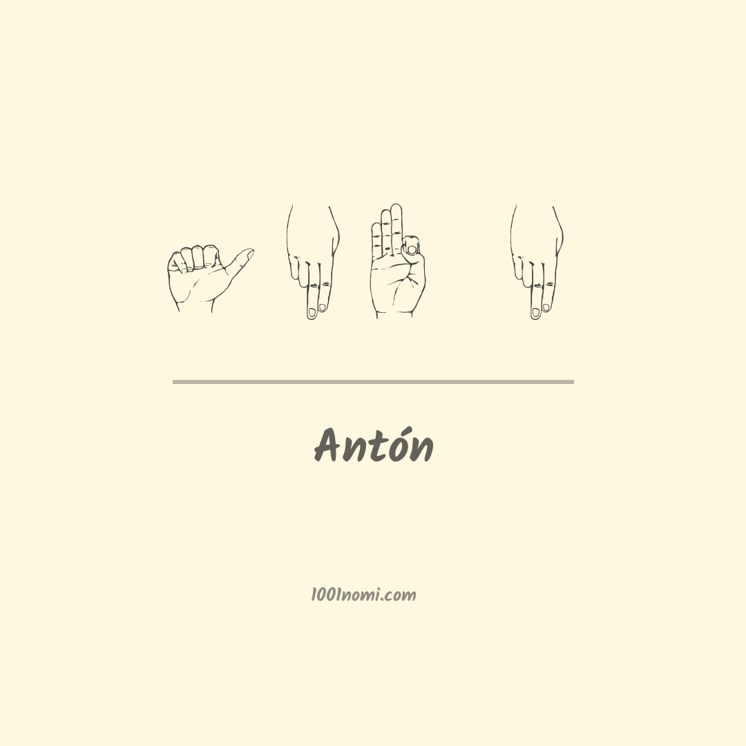 Antón nella lingua dei segni