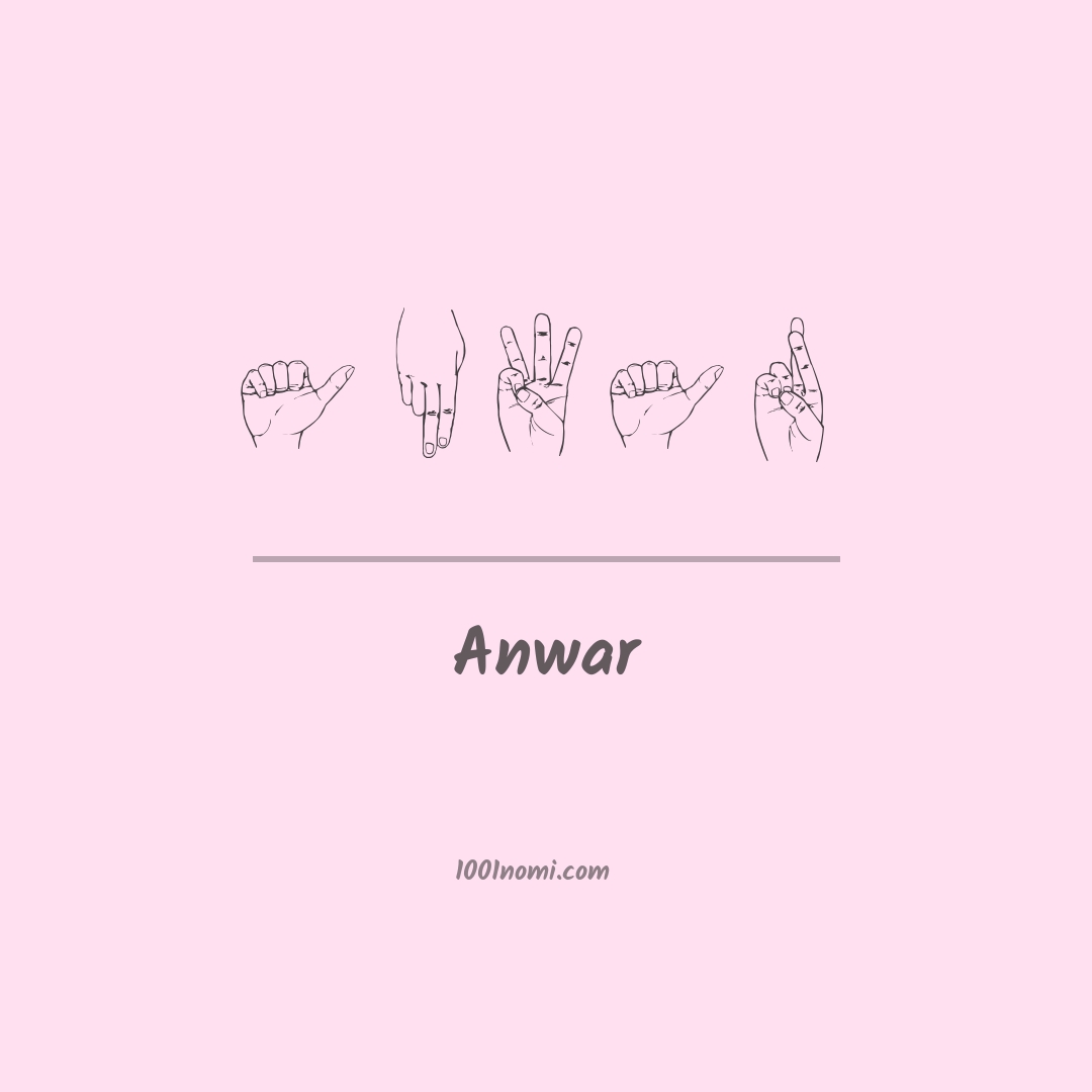 Anwar nella lingua dei segni