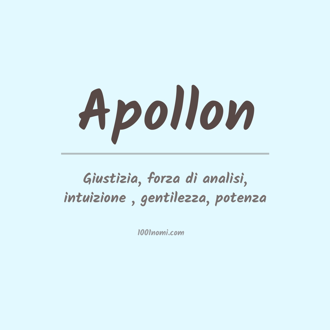 Significato del nome Apollon