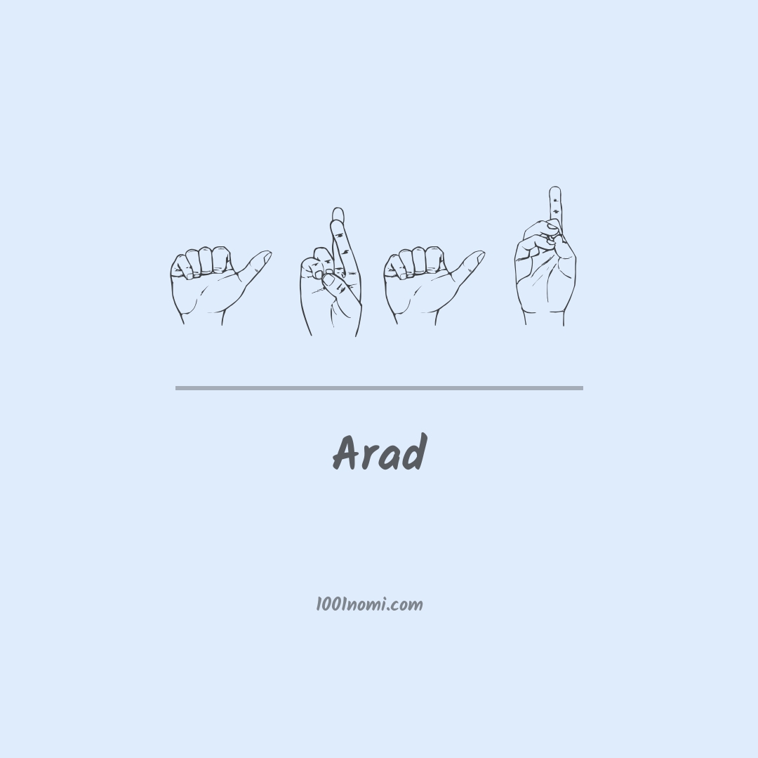 Arad nella lingua dei segni
