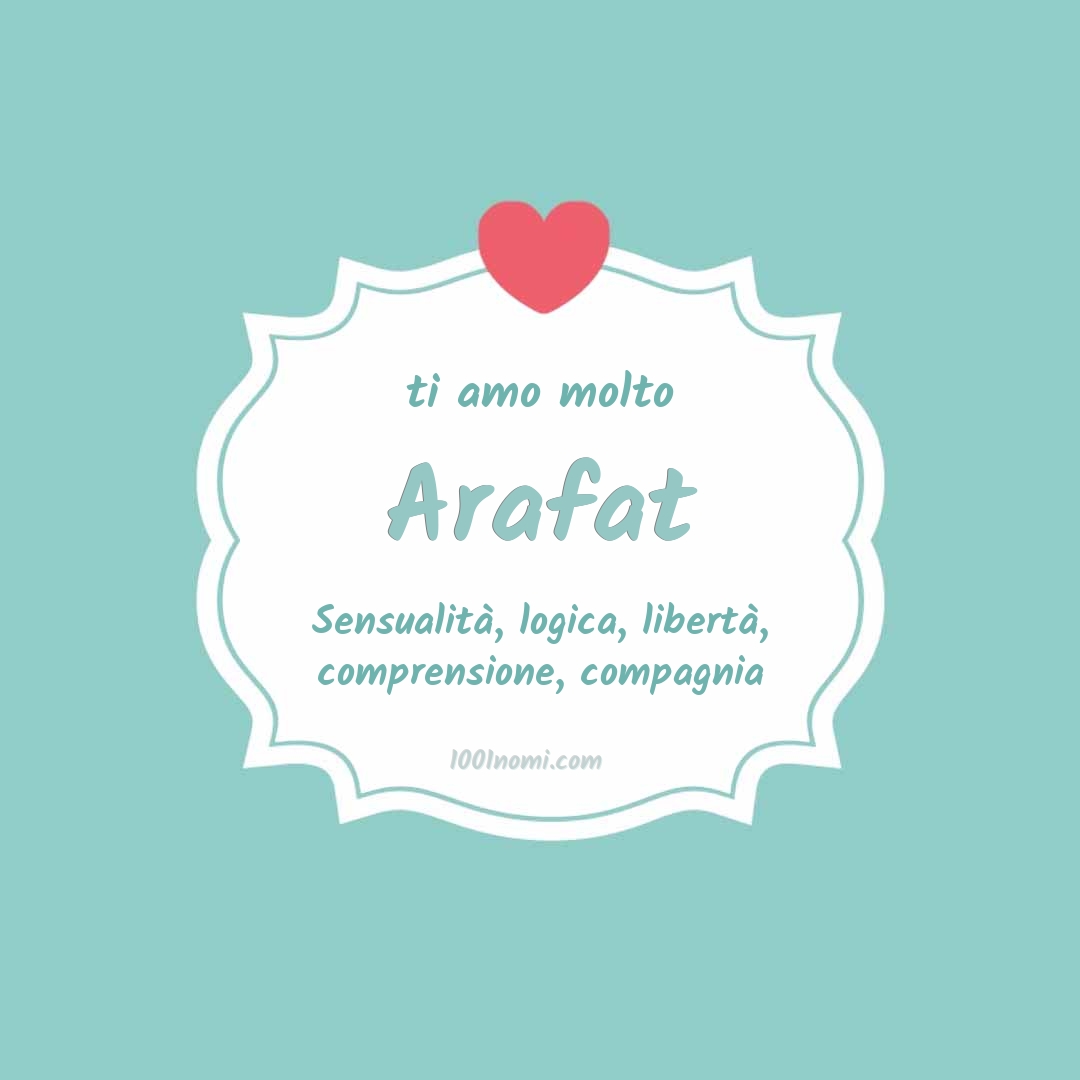 Ti amo molto Arafat